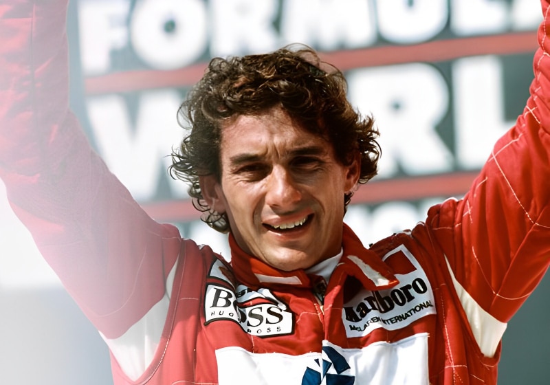 Ayrton Senna atleta de alta performance imagem do atleta Ayrton Senna